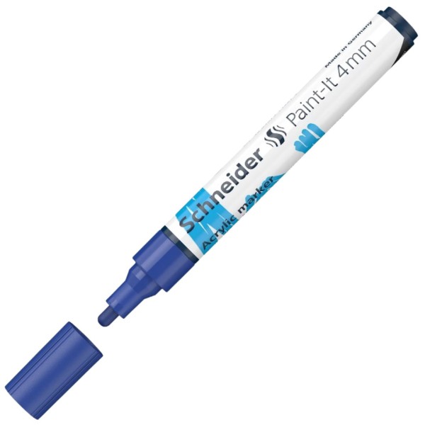 Μαρκαδόρος Schneider PAINT-IT 320 (4mm) ΜΠΛΕ
