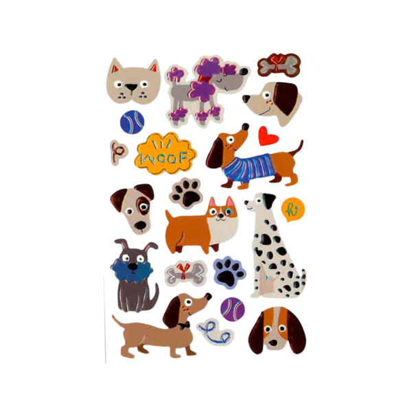 Αυτοκόλλητα BSB Creative 3D DOGS (3 φύλλα)
