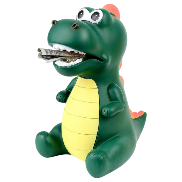 Κουμπαράς DINO GREEN 17x22x28εκ