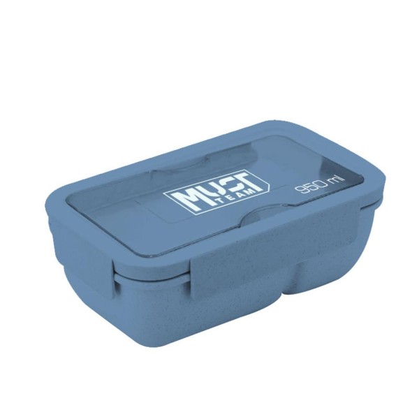 Φαγητοδοχείο Must Team 950ml PP Πλαστικό με πιρούνι και κουτάλι