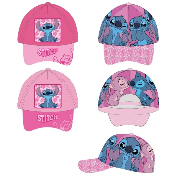 Καπέλο Παιδικό Τζόκεϊ STITCH GIRL UV Protection Φ52cm & 54cm