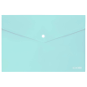 Φάκελος Διαφανής PP ECONOMIX Κουμπί 24x33 PASTEL MINT