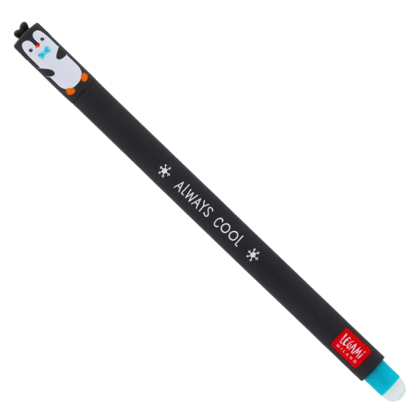 Στυλό Gel με Γόμα LEGAMI Erasable PENGUIN ΤΥΡΚΟΥΑΖ Μελάνι 0.7mm