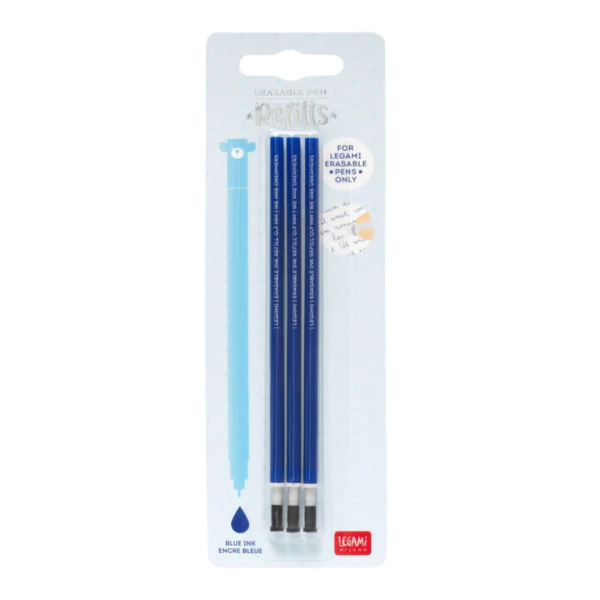 Ανταλλακτικό Μελάνι Legami Milano Erasable για Στυλό Gel ΜΠΛΕ χρώμα 3τμχ