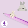 Στυλό Gel Legami LOVELY FRIENDS BUNNY ΜΩΒ  Mελάνι