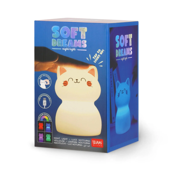 Φωτιστικό Νύχτας LEGAMI Επαναφορτιζόμενο Soft Dreams KITTY