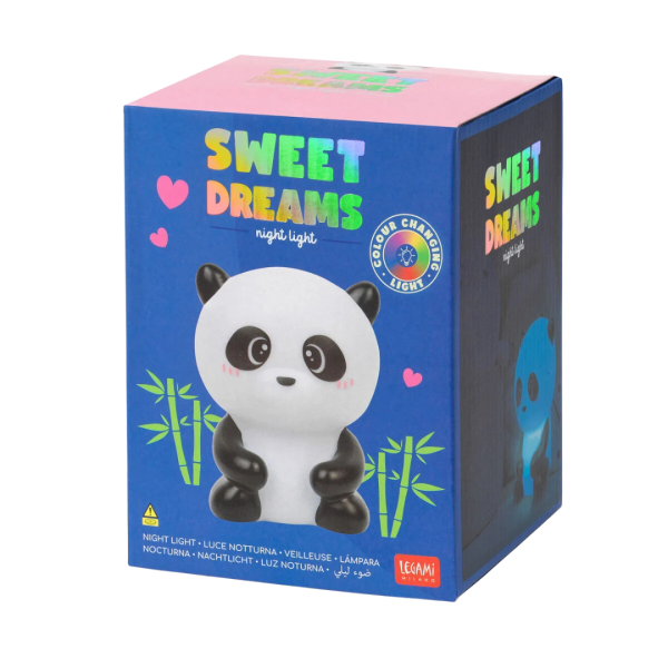 Διακοσμητικό Φωτιστικό Legami Night Light - SWEET DREAMS- PANDA με Εναλλαγές Χρωματισμών 9,5x11cm Λευκό