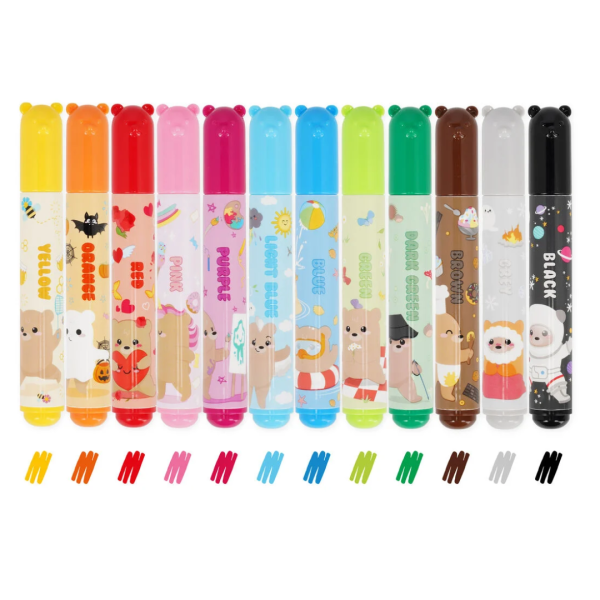Μαρκαδόροι Legami Set of 12 Markers - TEDDY FRIENDS