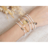 Κιτ για Δημιουργία Κοσμημάτων Mon bracelet perlé multirang - BLANC
