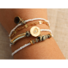 Κιτ για Δημιουργία Κοσμημάτων Mon bracelet perlé multirang - BLANC