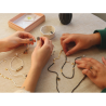 Κιτ για Δημιουργία Κοσμημάτων Mon bracelet perlé multirang - BLANC