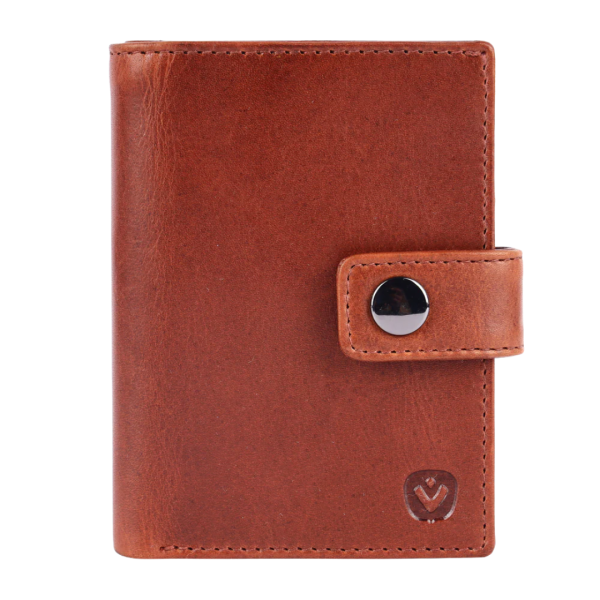 Πορτοφόλι Card Wallet Leer VALENTA MAGSAFE LUXE COGNAC