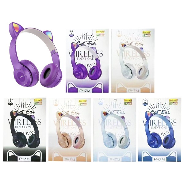 Ακουστικά BLUETOOTH & LED με ΑΥΤΑΚΙΑ