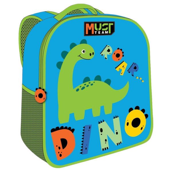 Σχολική Τσάντα Πλάτης Νηπίου Must Team 3D Eva DINO 26x10x32 με 1 Θήκη