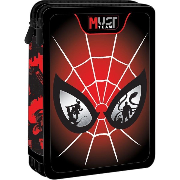 Σχολική Κασετίνα Διπλή Γεμάτη Must Team SPIDER - MAN EYES
