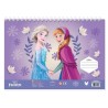 Μπλοκ Ζωγραφικής FROZEN 23x33 40φυλ με Αυτοκόλλητα -Στένσιλ - 2σελ Χρωματισμού
