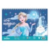 Μπλοκ Ζωγραφικής FROZEN 23x33 40φυλ με Αυτοκόλλητα -Στένσιλ - 2σελ Χρωματισμού