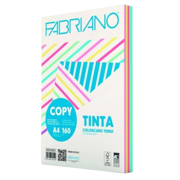 Χαρτί Φωτοτυπικό MIX ΠΑΛ Χρώματα Α4 160gr (5x20φ)