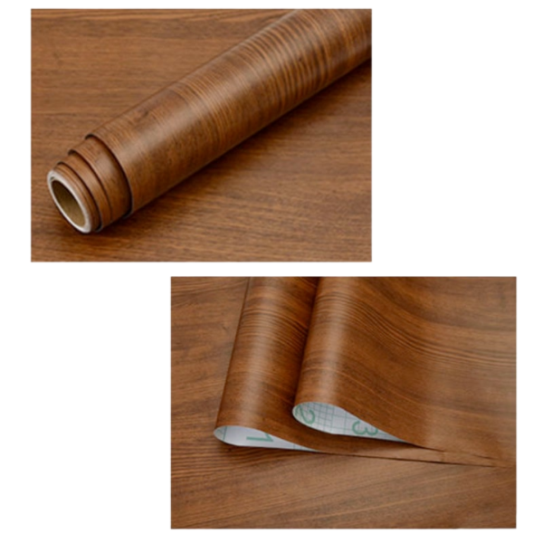 Ρολό Αυτοκόλλητο FOSKA ΞΥΛΟΥ 45mm x 10m (0.08mm)