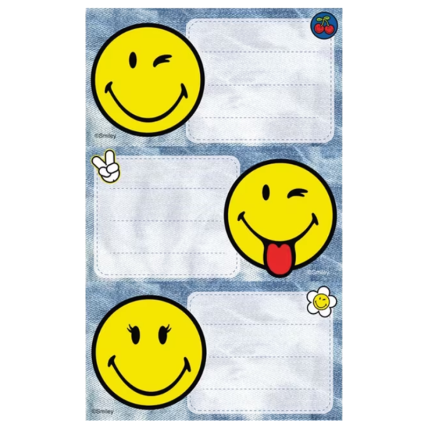 Ετικέτες Σχολικές BSB Απλές SMILEY (2 φύλλα)