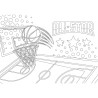 Μπλοκ Ζωγραφικής MUST TEAM SPORTS 23x33 40φυλ με Αυτοκόλλητα -Στένσιλ -2 σελίδες χρωματισμού