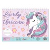 Μπλοκ Ζωγραφικής MUST TEAM UNICORN-BALLET 23x33 40φυλ με Αυτοκόλλητα -Στένσιλ -2 σελίδες χρωματισμού