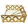 Χαρτοπετσετοθήκη Μεταλλική ΧΡΥΣΗ 16x16x7cm