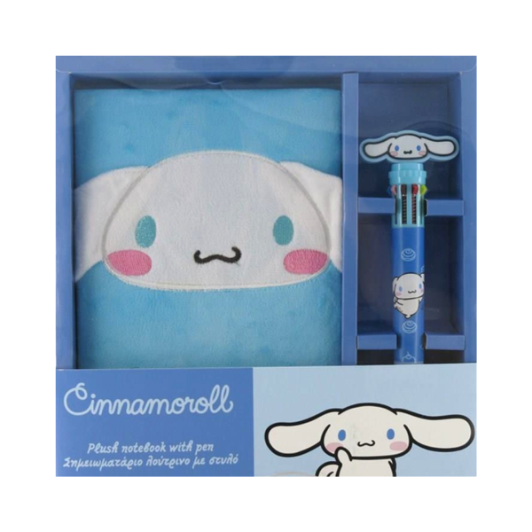 Σημειωματάριο Λούτρινο με στυλό Σετ CINNAMOROLL
