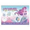 Μπλοκ Ζωγραφικής PRINCESS 23x33 40φυλ Αυτοκόλλητα-Στένσιλ- 2σελ Χρωματισμού 2ΣΧ ARIEL-ΠΕΝΤΑΜΟΡΦΗ.
