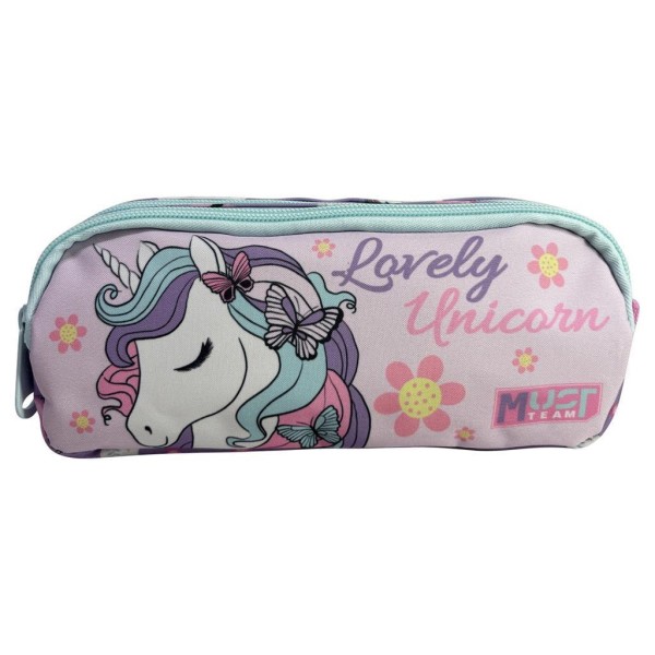Σχολική Κασετίνα Βαρελάκι Must Team LOVELY UNICORN με 2 Θήκες