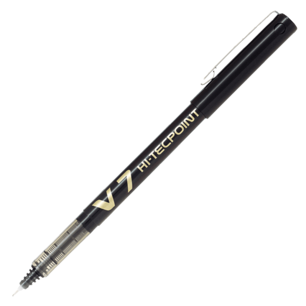 Στυλό Υγρής Μελάνης PILOT V7 HI-TECPOINT 0.7mm ΜΑΥΡΟ