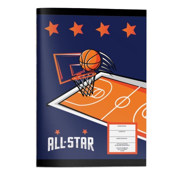 Τετράδιο Καρφίτσα 17x25 Must Team 40φ FOOTBALL- BASKETBALL