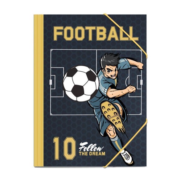 Φάκελος με Λάστιχο Χάρτινος 25x35 Must Team FOOBALL
