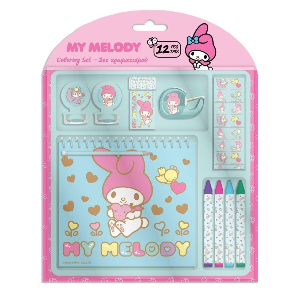 Σετ Χρωματισμού 12τμχ17,5x18.5x2 MY MELODY