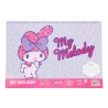 Μπλοκ Ζωγραφικής MY MELODY 23x33 40φύλ με Aυτοκόλλητα - Στένσιλ - 2σελ. Χρωματισμού