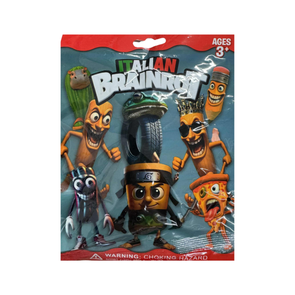 Φακελάκι BRAINROT Italian Trading Card Game με 1 3D Συλλεκτική Φιγούρα & 3 Συλλεκτικές Κάρτες Σε Διάφορα Σχέδια