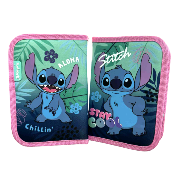 Σχολική Κασετίνα Διπλή DISNEY STITCH Stay Cool