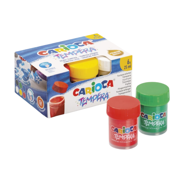 Τέμπερες CARIOCA Σετ Βαζάκι 6/25ml