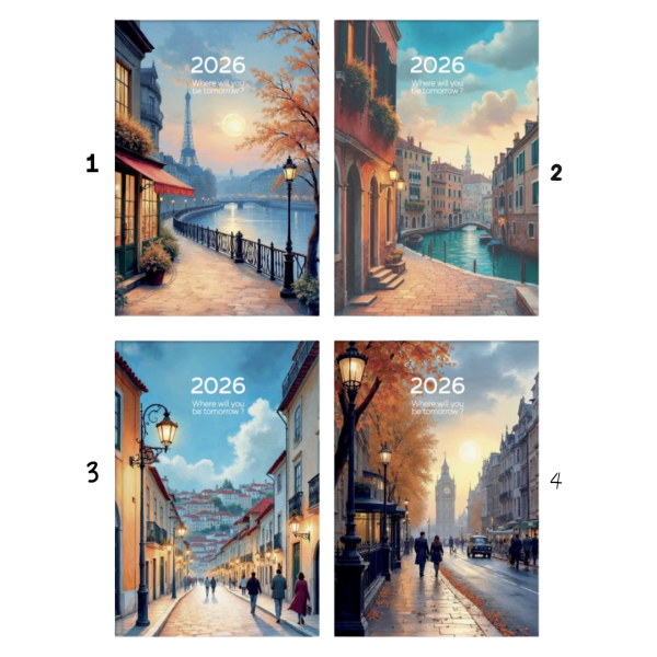 Ημερολόγιο Ημερήσιο Η.Β AROUND THE WORLD 14x21 ΜΕΣΑΙΟ