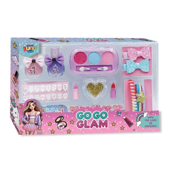Μακιγιάζ Σετ GO GO GLAM Luna Toys 19τμχ. 28x4x21,5 εκ.