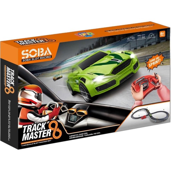 Πίστα Luna Toys 342εκ. με 1 Όχημα 1:43 46,5x28,5x7εκ.