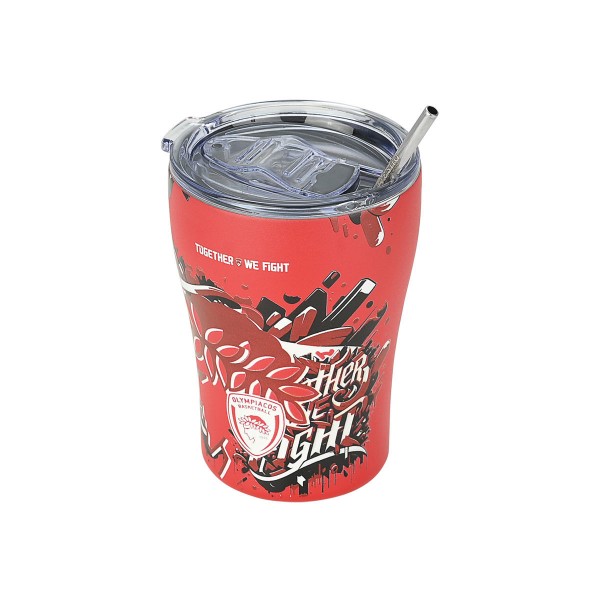 Θερμός Coffee Mug OLYMPIACOS BC EDITION TOGETHER WE FIGHT 350ml