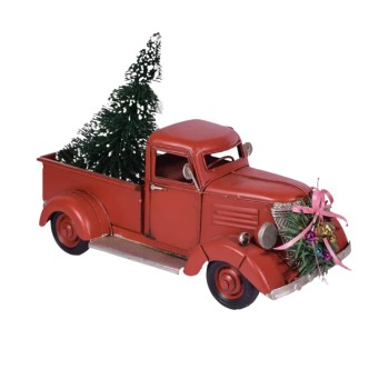 Ρετρό Κόκκινο Φορτηγάκι με...