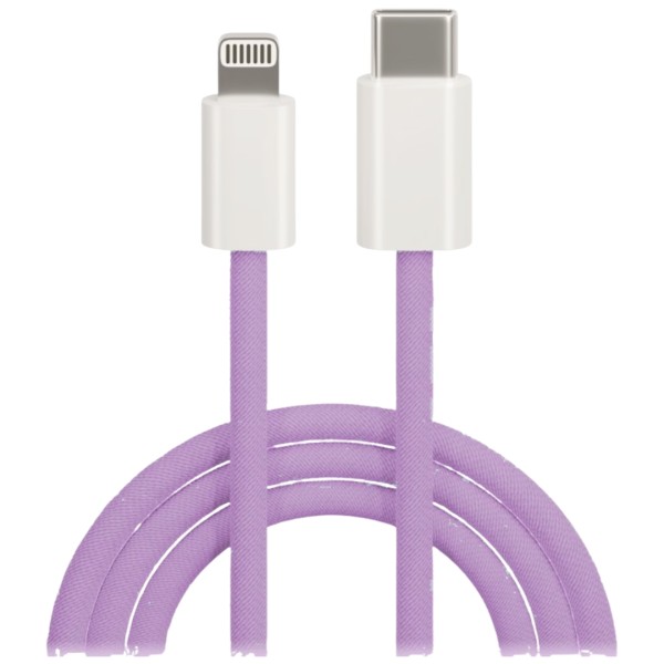 Καλώδιο Maxlife USB C-LIGHTNING 20W PURPLE 1m