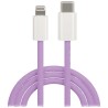 Καλώδιο Maxlife USB C-LIGHTNING 20W PURPLE 1m