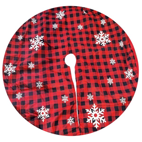 Ποδιά Δέντρου Κόκκινη ΚΑΡΩ ø120cm