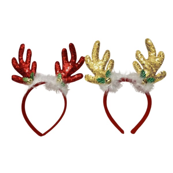 Χριστουγεννιάτικη Στέκα μαλλιών με κουδουνάκια