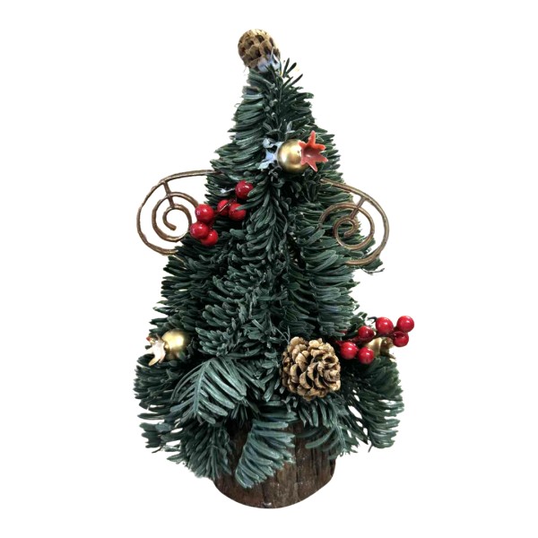 Χριστουγεννιάτικο Δεντράκι με κόκκινα BERRIES και ΧΡΥΣΑ ΡΟΔΙΑ