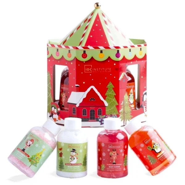 Σετ Περιποίησης Σώματος IDC Institute Christmas Beauty Carousel σε Χριστουγεννιάτικη Καρουζέλ Συσκευασία