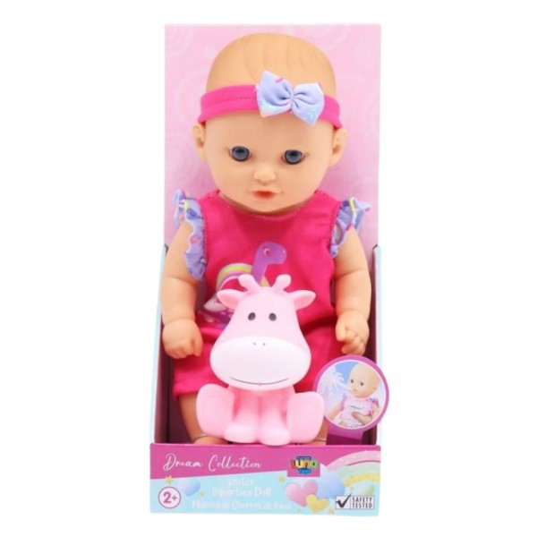 Κούκλα Μωρό 25 εκ. Που Πετάει Νερό με Ζωάκι Luna Toys
